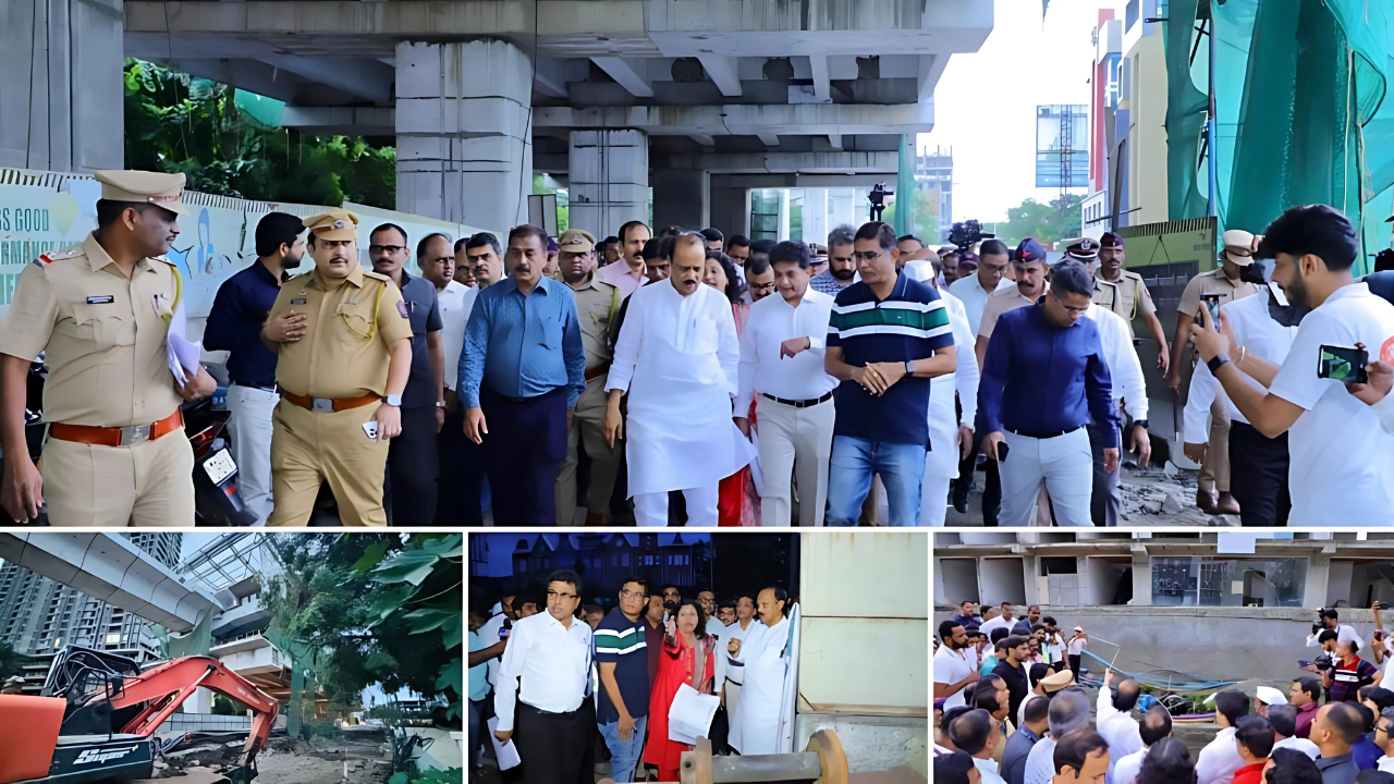 Ajit Pawar Bulldozer Action