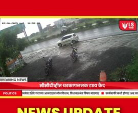 Chhatrapati Sambhajinagar car flies 200 meters