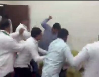 NCP Press Conference Clash