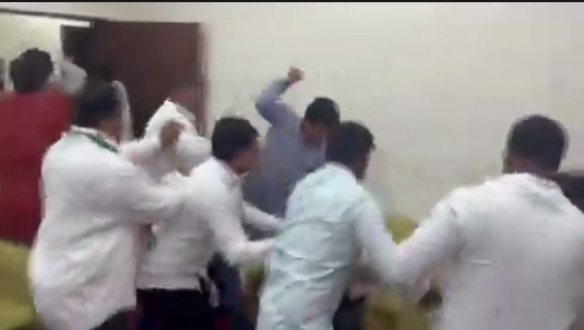 NCP Press Conference Clash