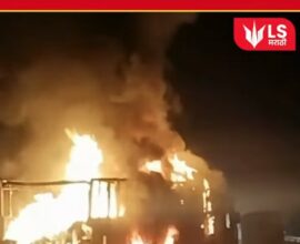 Truck Fire Bhiwandi Bypass