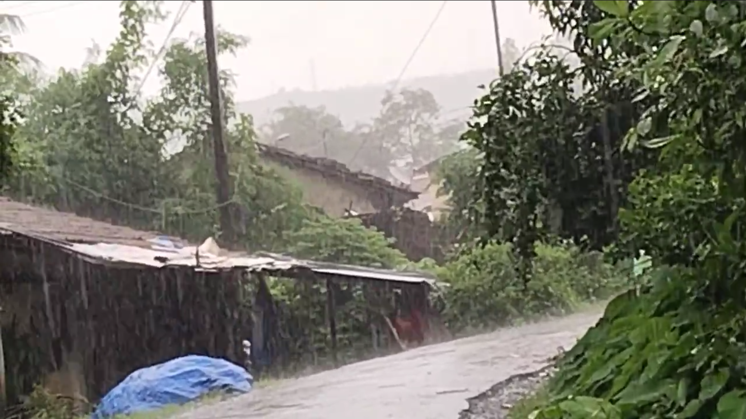Heavy rainfall near Chandoli Varana dam