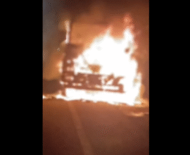 Wheat Container Fire Dhule