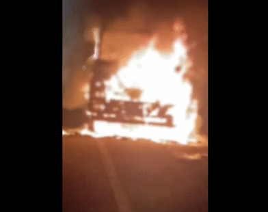 Wheat Container Fire Dhule