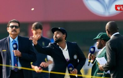 India’s new Test captain standing on the cricket field