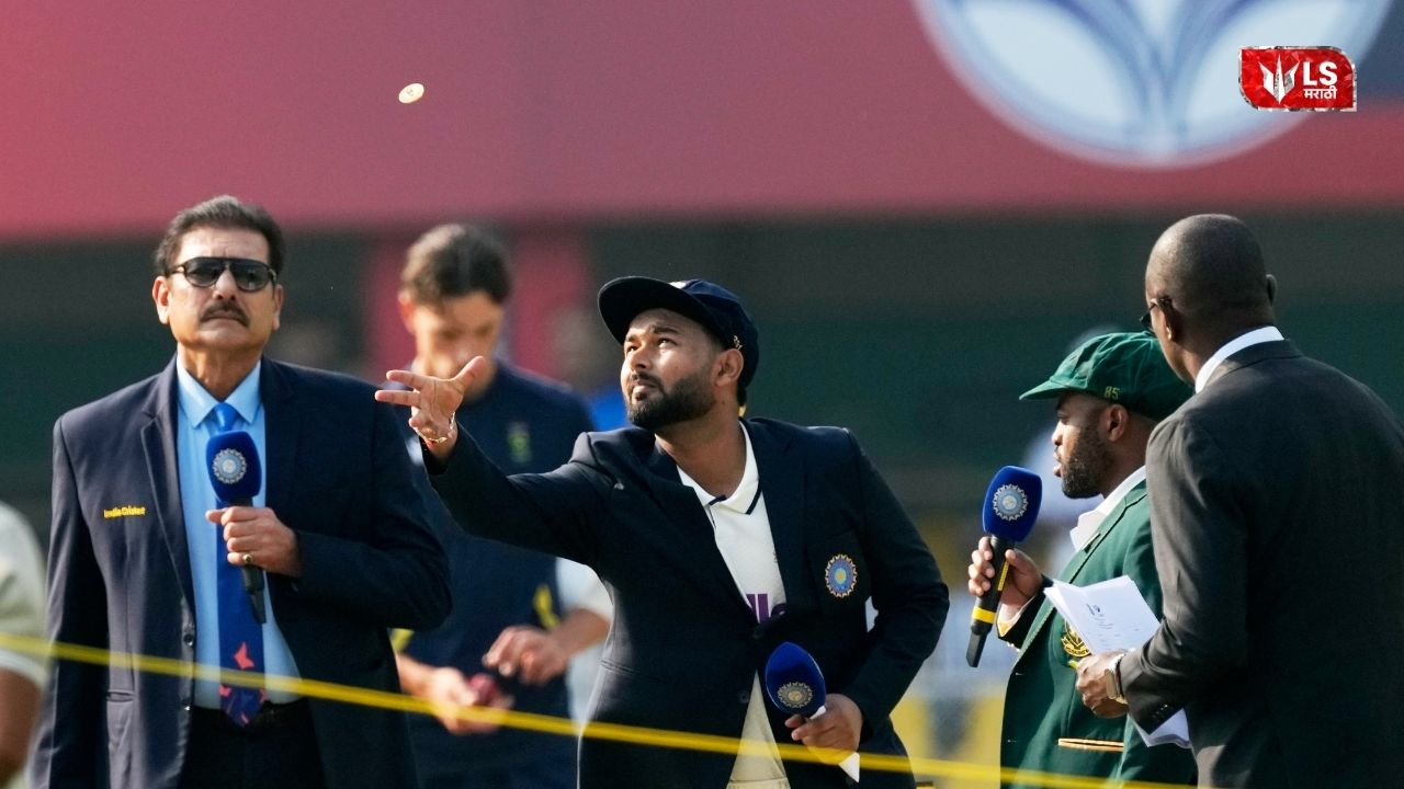 India’s new Test captain standing on the cricket field