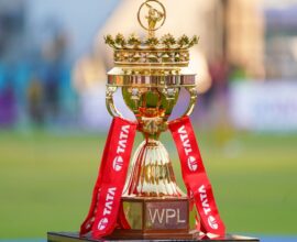 Women’s Premier League 2026 trophy displayed before the auction