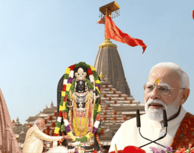 Narendra Modi religion flag hoisting