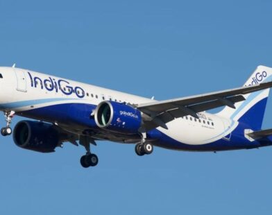 Air India A320 aircraft on the runway