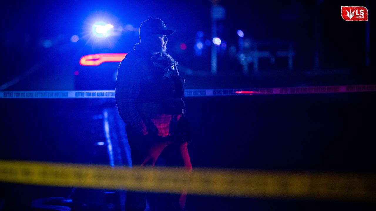 Police and emergency vehicles at the scene after a shooting at a children's birthday party in California