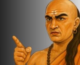 Illustration of Acharya Chanakya pointing his finger, representing Chanakya Niti success advice