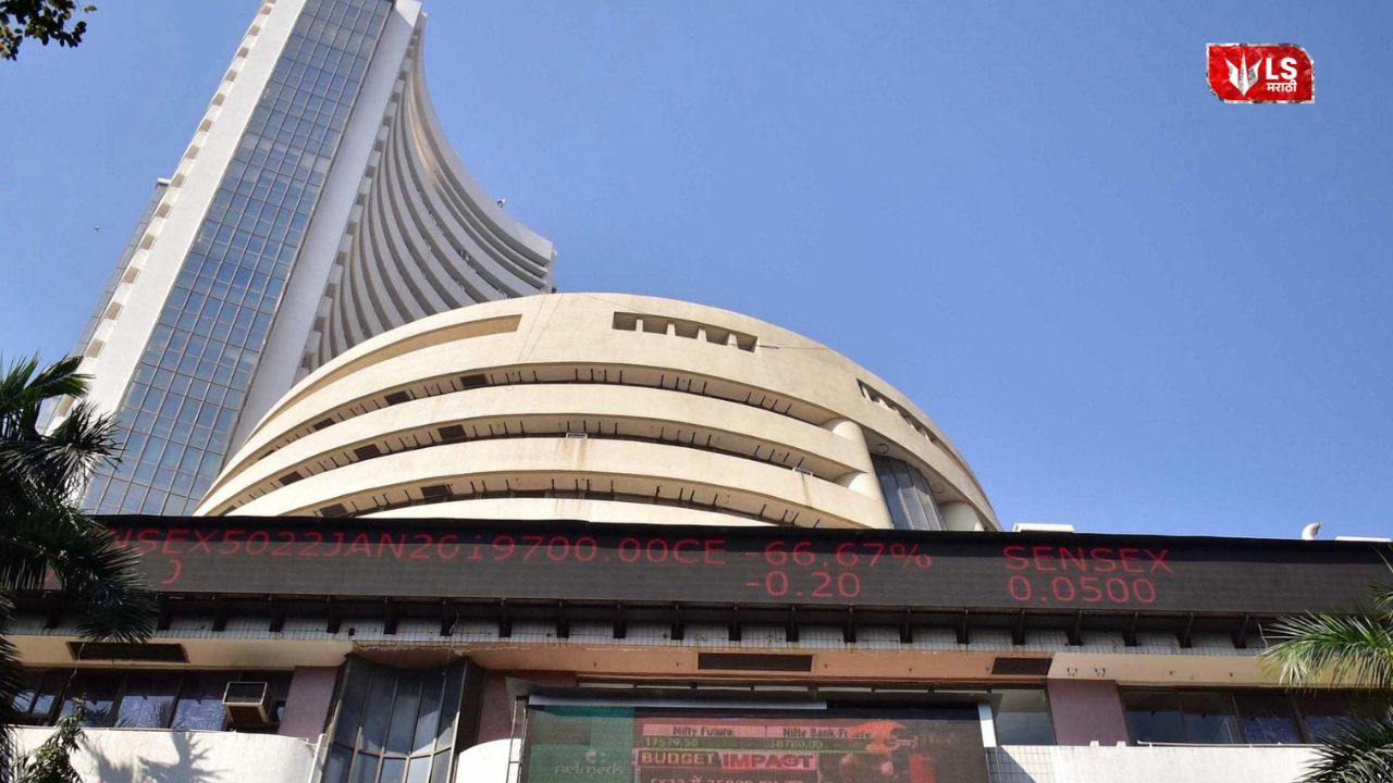 Stock market candlestick chart showing Sensex up with a strong green surge and traders monitoring screens