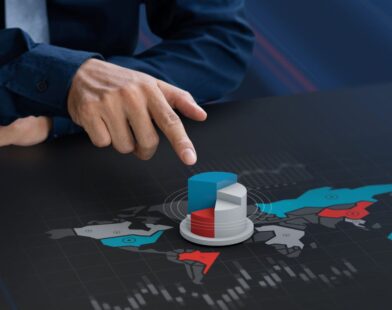 Stock market chart showing Nifty opening above 26,200 and Sensex trading with gains