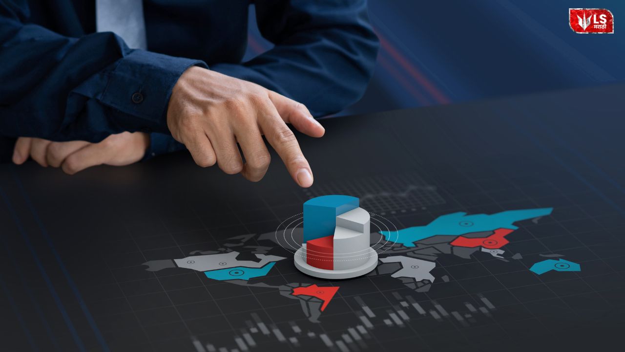 Stock market chart showing Nifty opening above 26,200 and Sensex trading with gains