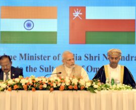 Prime Minister Narendra Modi during an official visit related to India–Oman relations