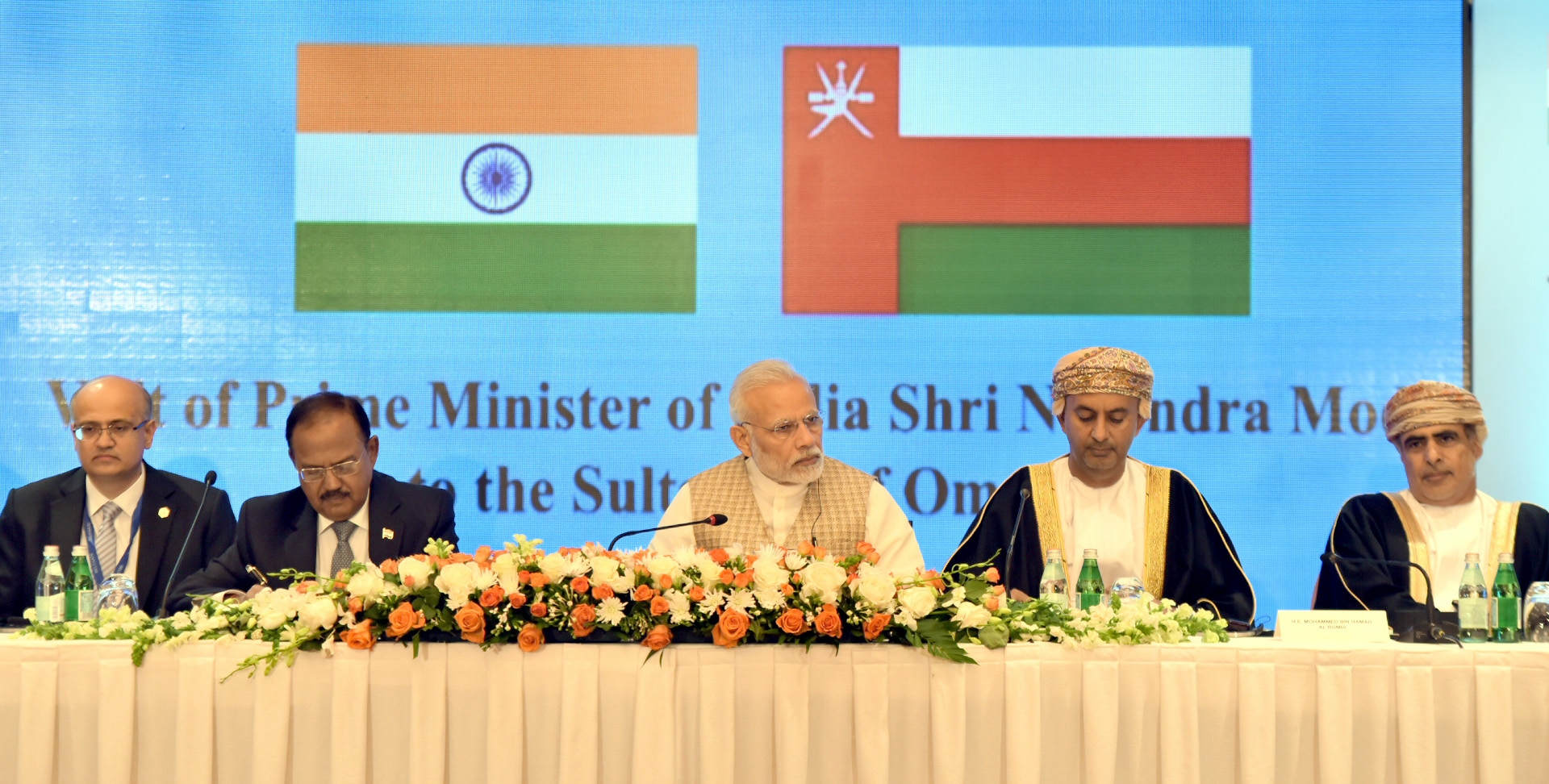 Prime Minister Narendra Modi during an official visit related to India–Oman relations