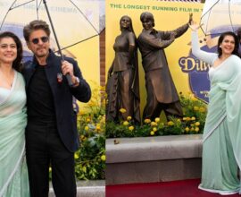 Shah Rukh Khan unveils DDLJ bronze statue and shares photos on social media