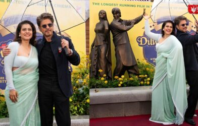 Shah Rukh Khan unveils DDLJ bronze statue and shares photos on social media