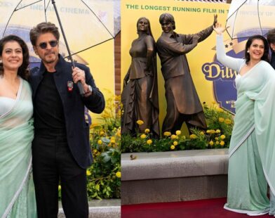 Shah Rukh Khan unveils DDLJ bronze statue and shares photos on social media