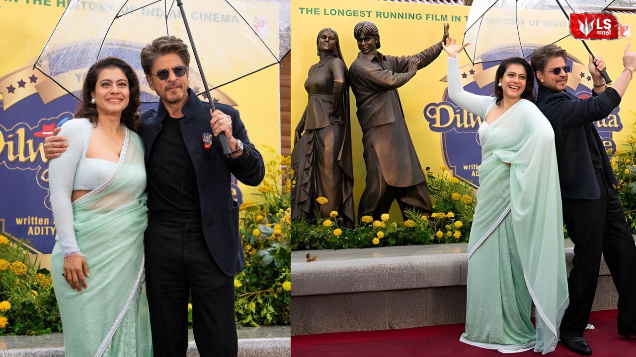 Shah Rukh Khan unveils DDLJ bronze statue and shares photos on social media