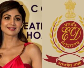 Enforcement Directorate officials at actress Shilpa Shetty’s residence during routine verification raid