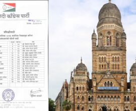 NCP leaders during a press conference announcing the first list of candidates for BMC elections