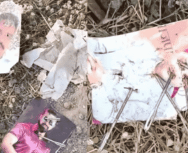 Black magic on candidate's photo