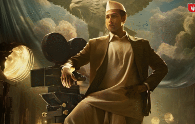 First poster of the V Shantaram biopic showcasing the legendary filmmaker’s life and cinematic journey