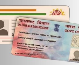 Aadhaar card and PAN card with warning about December 31 linking deadline