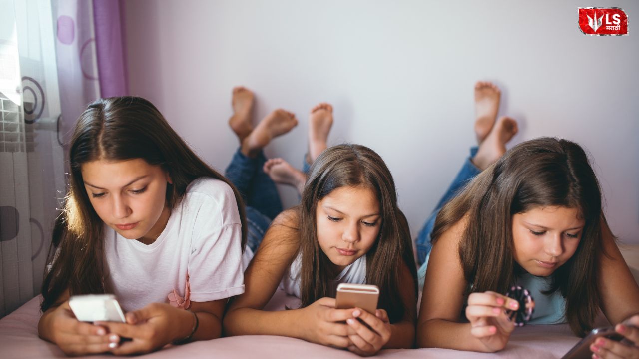 Illustration showing a smartphone with a “No Social Media under 16” sign, representing Australia’s ban on social media for children below 16 years