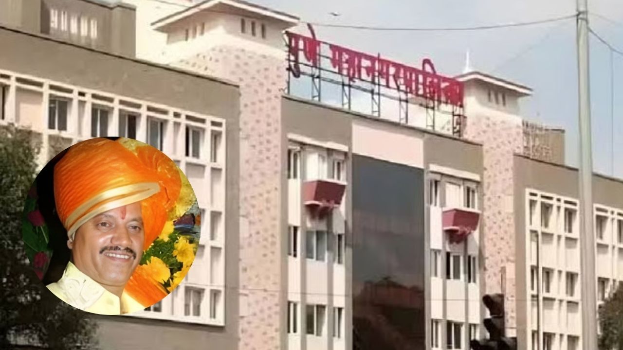 Andekar gang leader Bandu Andekar arriving to file his nomination for the municipal elections