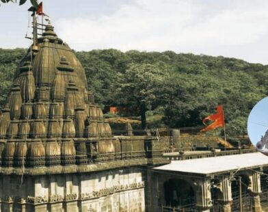 View of Bhimashankar Jyotirlinga temple as it remains closed for devotees from January 9