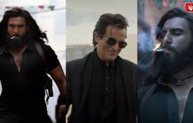 Poster of the movie ‘Dhurandhar’ with a “Leaked Online” stamp