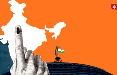 Elected corporators and political party flags after district municipal election results