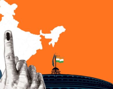 Elected corporators and political party flags after district municipal election results