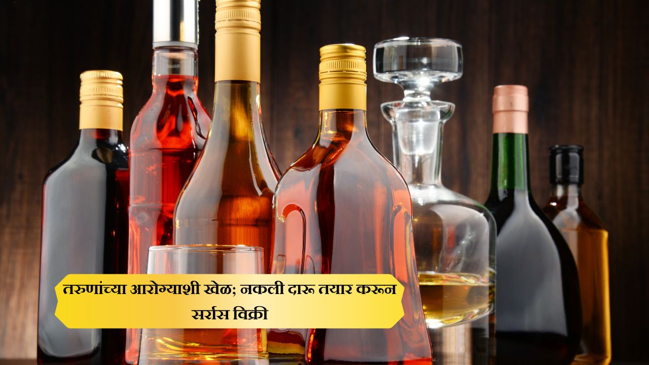 Fake alcohol being manufactured and sold, posing a threat to youth health