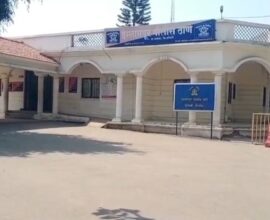 Police officials at Ishwarpur conducting an investigation in a minor assault case