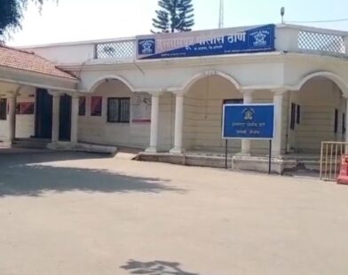 Police officials at Ishwarpur conducting an investigation in a minor assault case