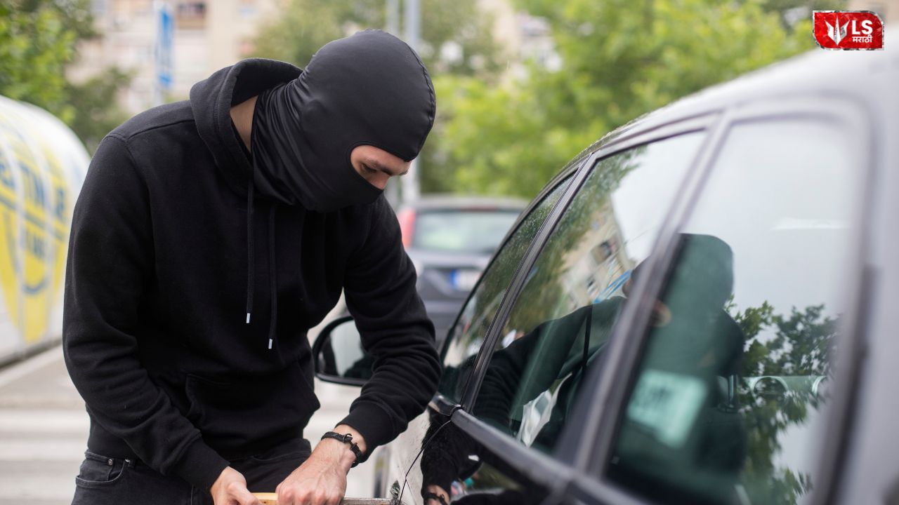 Stolen government car with police investigation markings