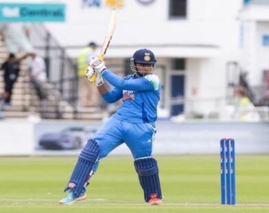 India and Pakistan Under-19 cricket teams face each other in the Asia Cup final match