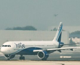 IndiGo aircraft parked at the airport as flight cancellations increase, highlighting the airline’s growing operational crisis