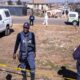 Police and emergency services at the scene after a deadly shooting in Johannesburg South Africa