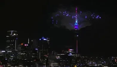 न्यूझीलंडमध्ये नव्या वर्षाचं स्वागत