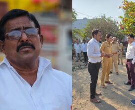 Crime scene in Overgaon village where former sarpanch was brutally murdered over a land dispute