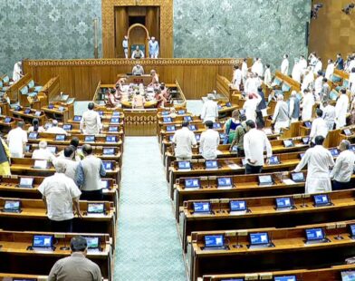 Indian Parliament building during the winter session as the opposition prepares to raise the SIR issue aggressively