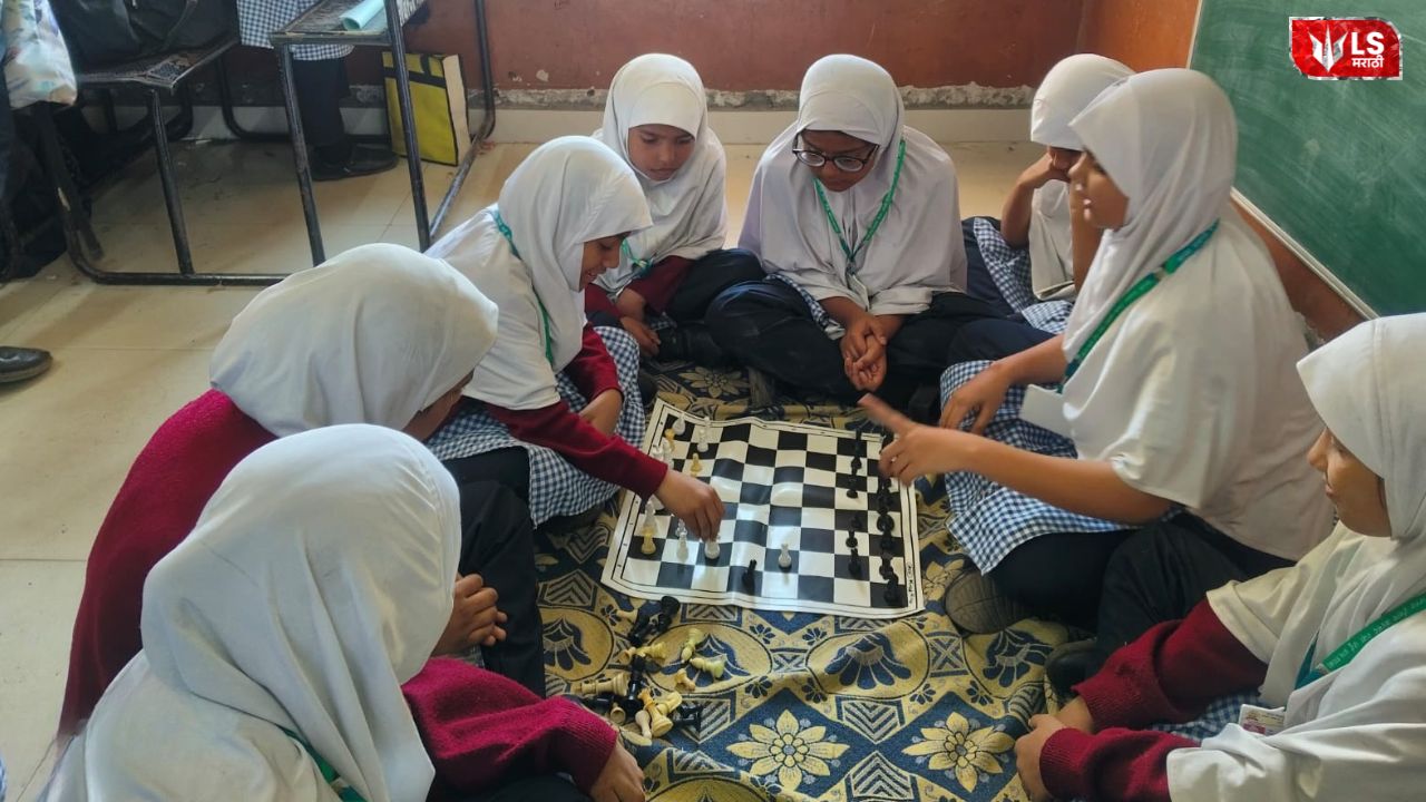 Students participating enthusiastically in art and sports activities at Pimpri Chinchwad Municipal Corporation schools during the festival