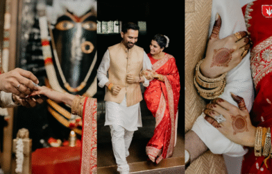 Samantha Ruth Prabhu and Raj Nidimoru during their wedding ceremony