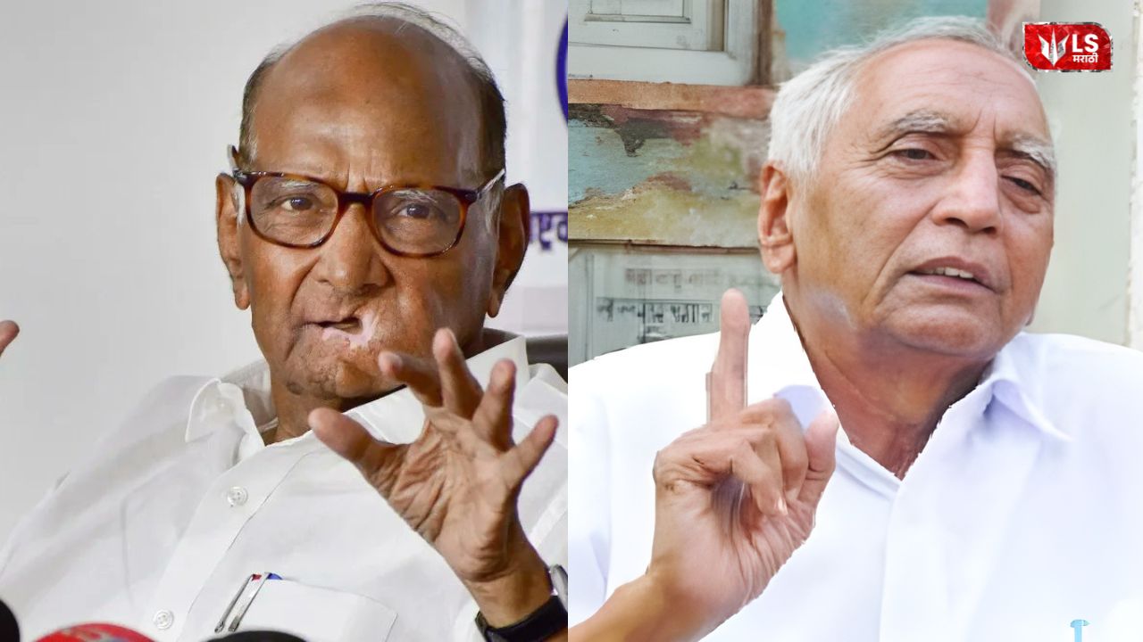 Sharad Pawar meeting the family of senior social worker Dr. Baba Adhav amid reports of his deteriorating health