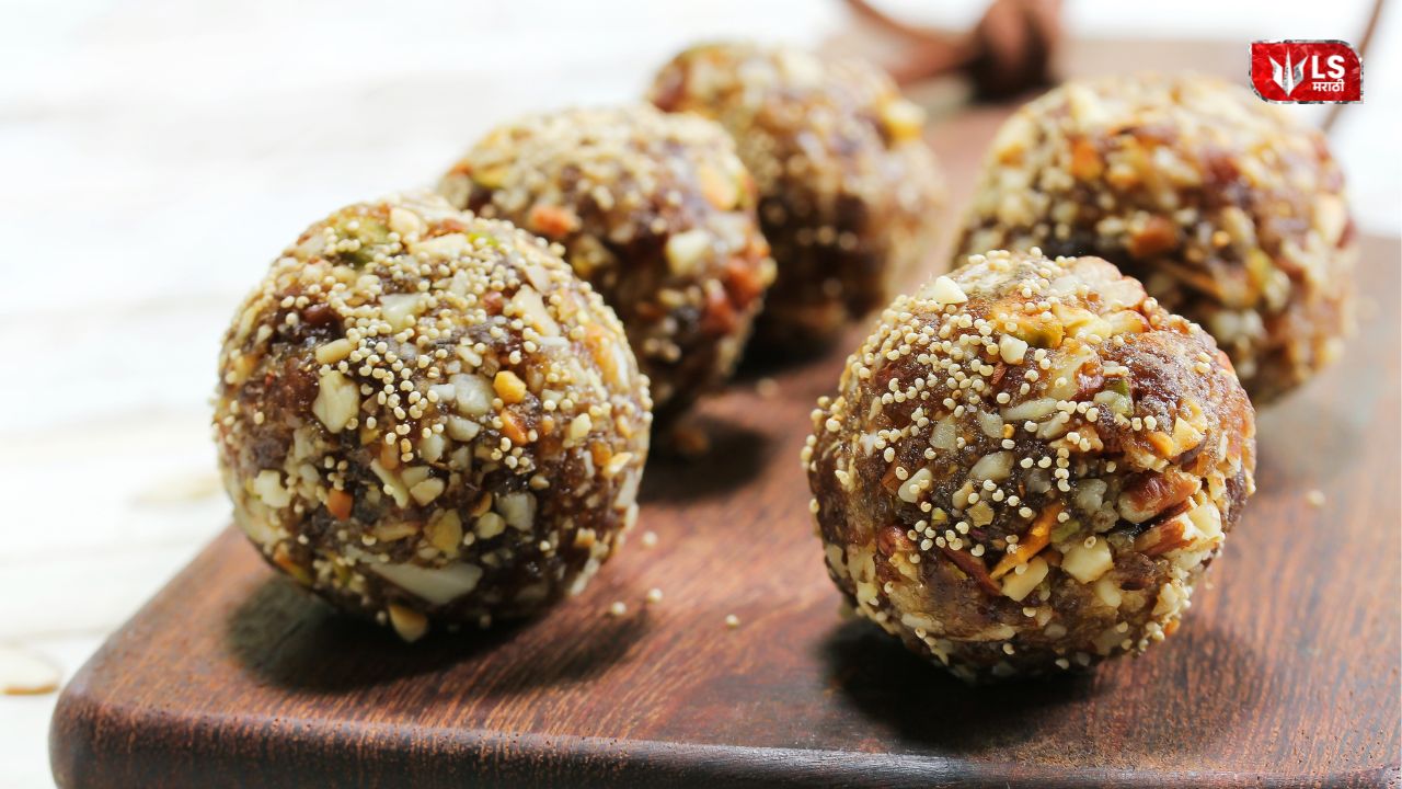 Sugar free coconut ladoo made with natural sweeteners