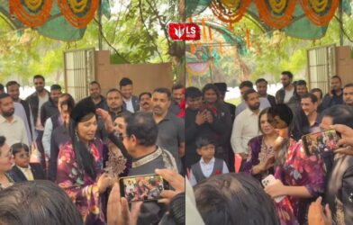 Luxury cars parked outside Tanya Mittal’s house highlighting her massive wealth